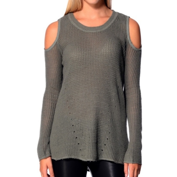 Willow & Clay Sweaters - Willow & Clay Knit Destroyed Cut Out Sweater
